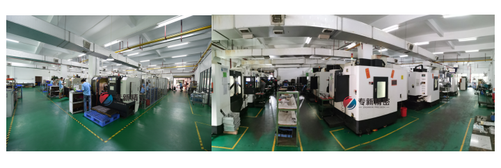 新增了設備的專新精密CNC加工廠